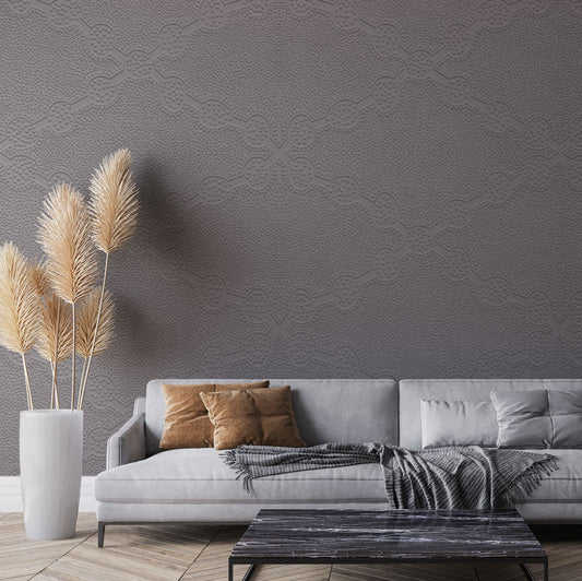 Papier peint relief a peindre graphique Chaines 1