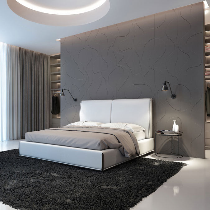 Papier peint relief à peindre abstrait Bubbles simulation 2