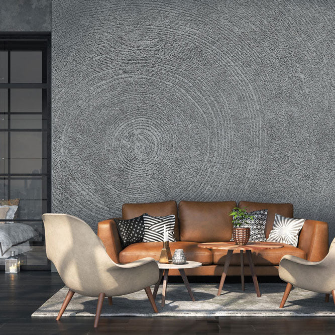 Papier peint relief à peindre arbres Cernes simulation 2