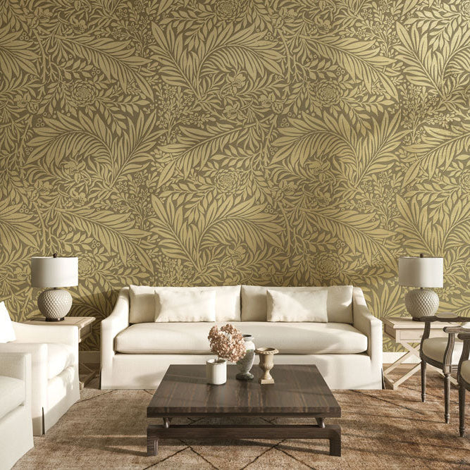 Papier peint relief à peindre vegetal Acanthe simulation