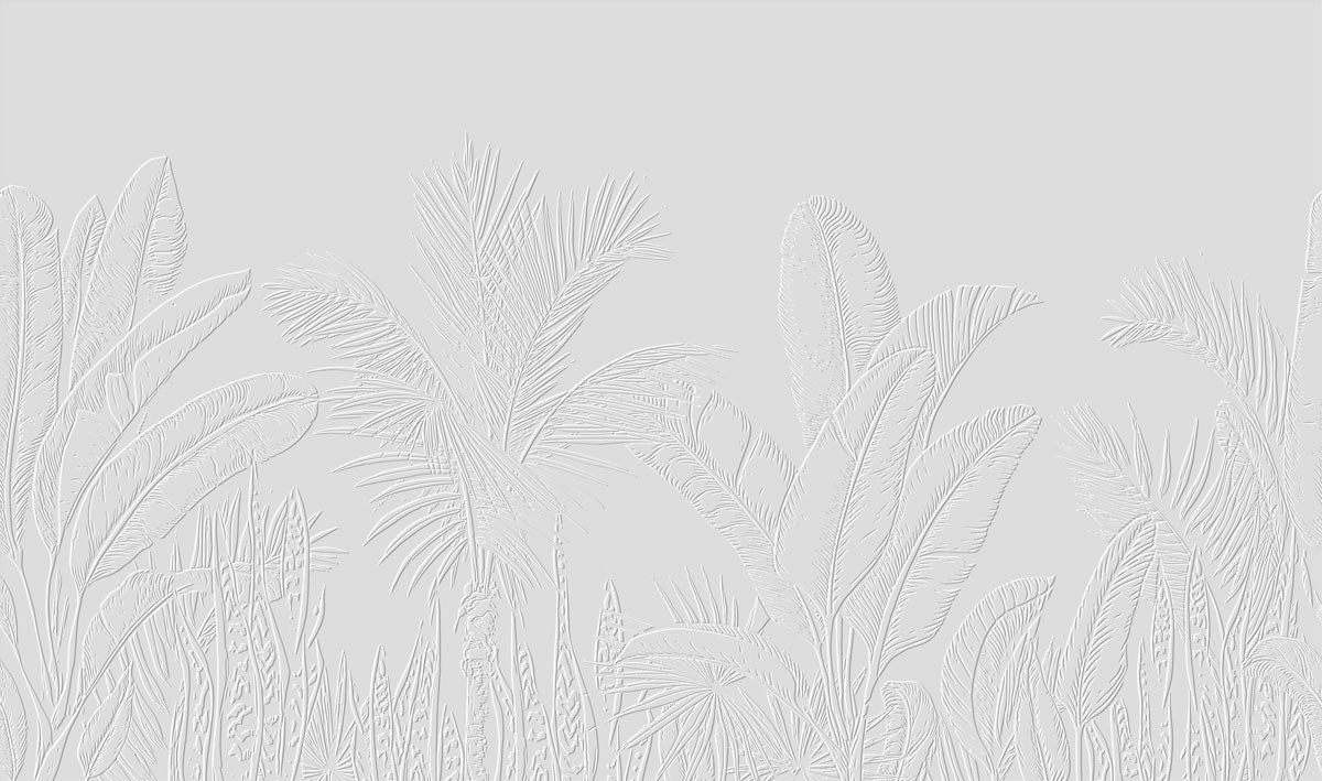 papier peint a peindre jungle wild leaf 3D