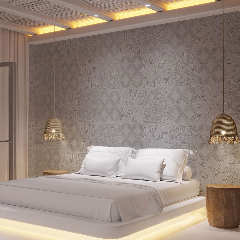 papier peint relief a peindre carreaux azulejo 2